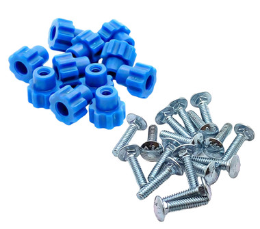 Replacement Pet Carrier Fasteners Kennel All Metal Nuts & 1.25”  Bolts/Screws 8ct
