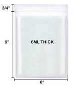 6 ML Thick Poly zipper Bags Great for storing pet shipping travel documents and health records. Also great for packaging and shipping medications stored in Oral Syringes for extra protection