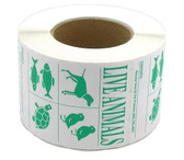 Roll of 500 IATA Live Animal Species Labels