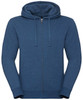 Authentic melange zipped hood sweatshirt