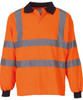 Hi-vis long sleeve polo