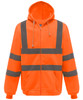 Hi-vis zip hoodie