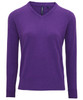 Women's cotton blend v-neck sweater AQ043