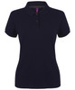 Women's micro-fine piqué polo shirt