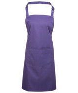 Colours bib apron with pocket PR154