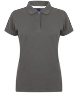 Women's micro-fine piqué polo shirt