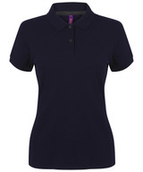 Women's micro-fine piqué polo shirt