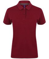 Women's micro-fine piqué polo shirt