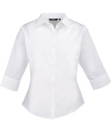 Women's ¾ sleeve poplin blouse PR305