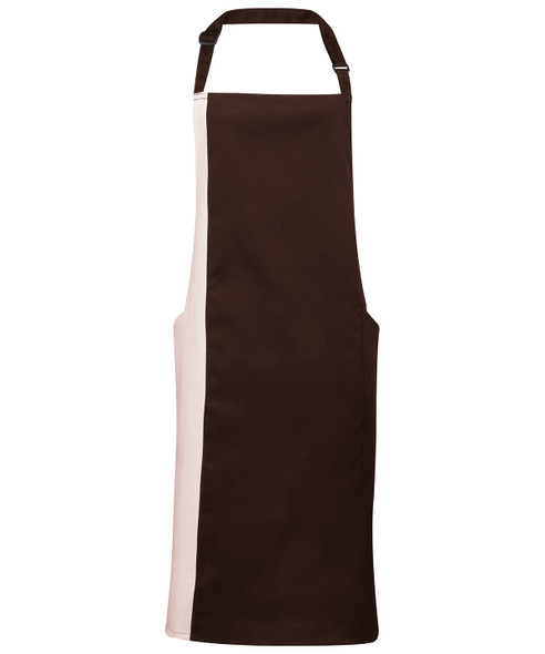 Contrast bib apron PR162