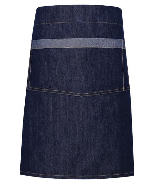 Domain contrast denim waist apron PR128