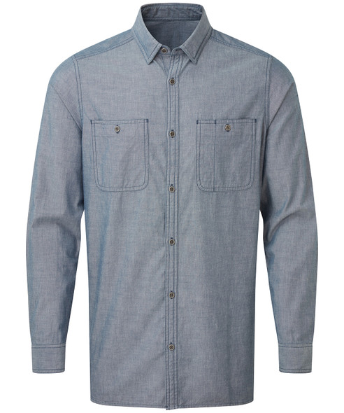 Men's Chambray shirt, organic and Fairtrade certified