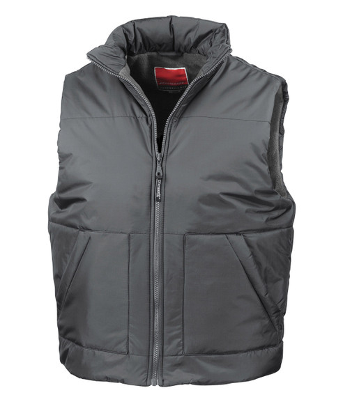 Fleece-lined bodywarmer