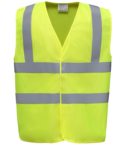 Hi-vis flame-retardant anti-static waistcoat (HVW100ASFR) YK075