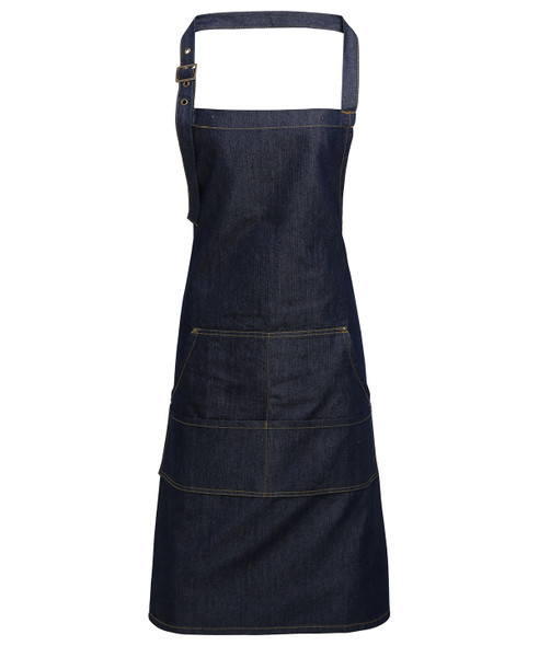 Jeans stitch bib apron PR126
