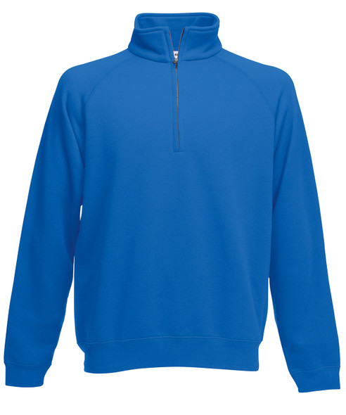 Premium 70/30 zip-neck sweatshirt