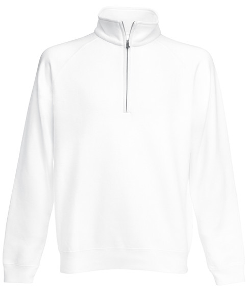 Premium 70/30 zip-neck sweatshirt