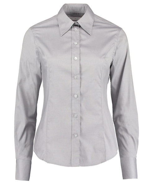 Women's corporate Oxford blouse long-sleeved