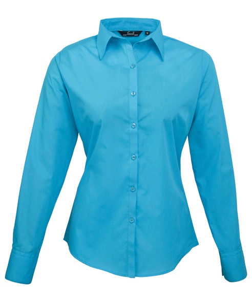 Women's poplin long sleeve blouse PR300