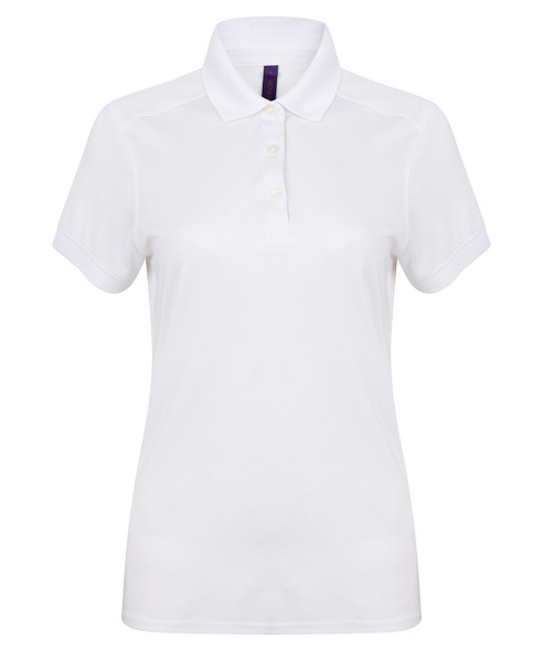 Women's stretch polo shirt with wicking finish (slim fit)