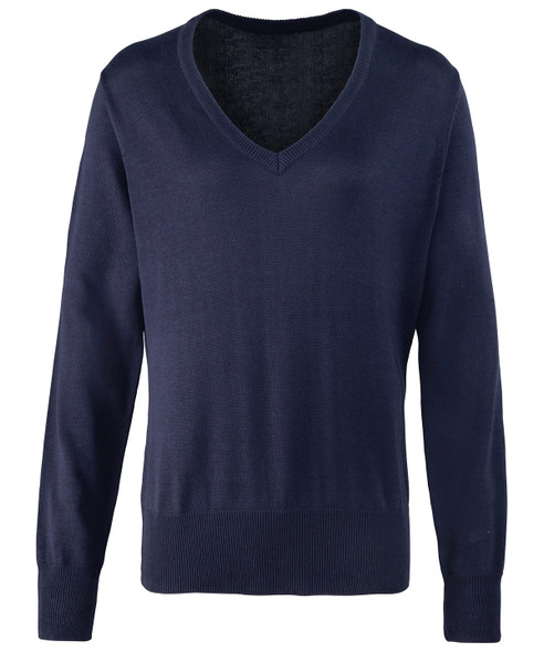 Women's v-neck knitted sweater PR696