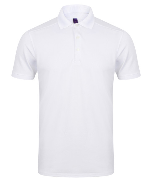 Stretch polo shirt with wicking finish (slim fit)