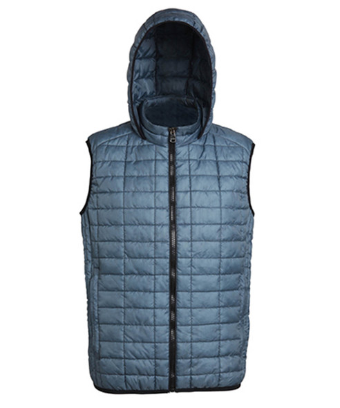 Honeycomb hooded gilet TS024