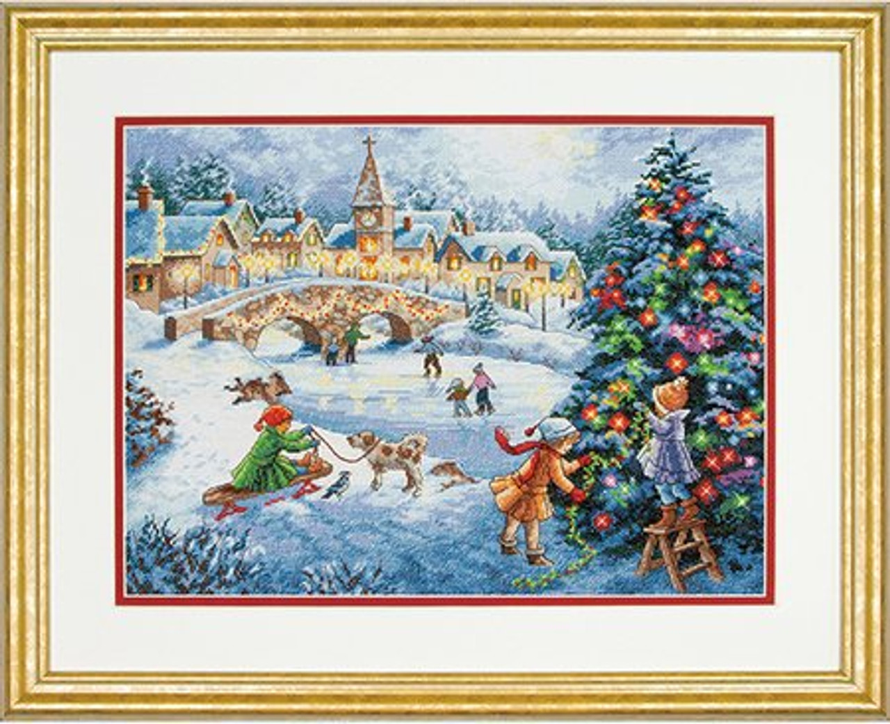 Winter Celebration Dimensions Gold Collection Counted Cross Stitch Kit