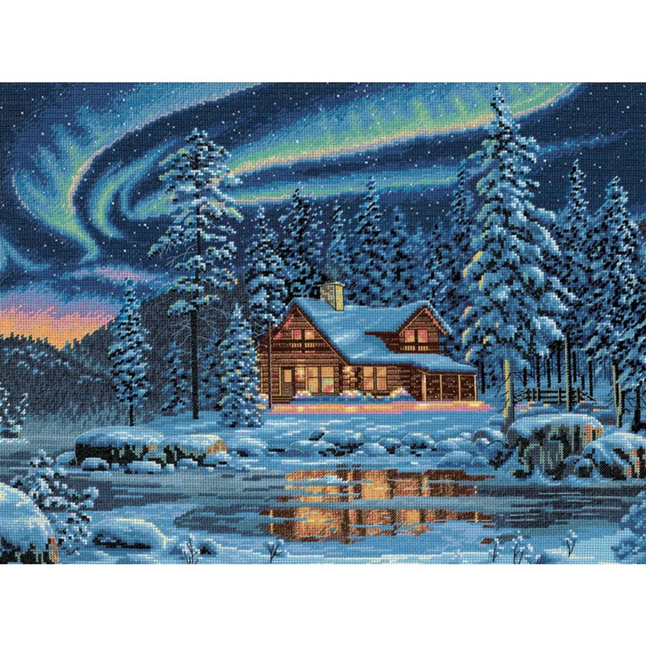 Dimensions Gold Collection Cabin Fever Counted Cross Stitch Kit