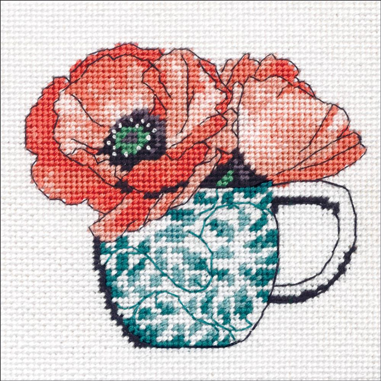 Dimensions Red Poppy Needlepoint Kit