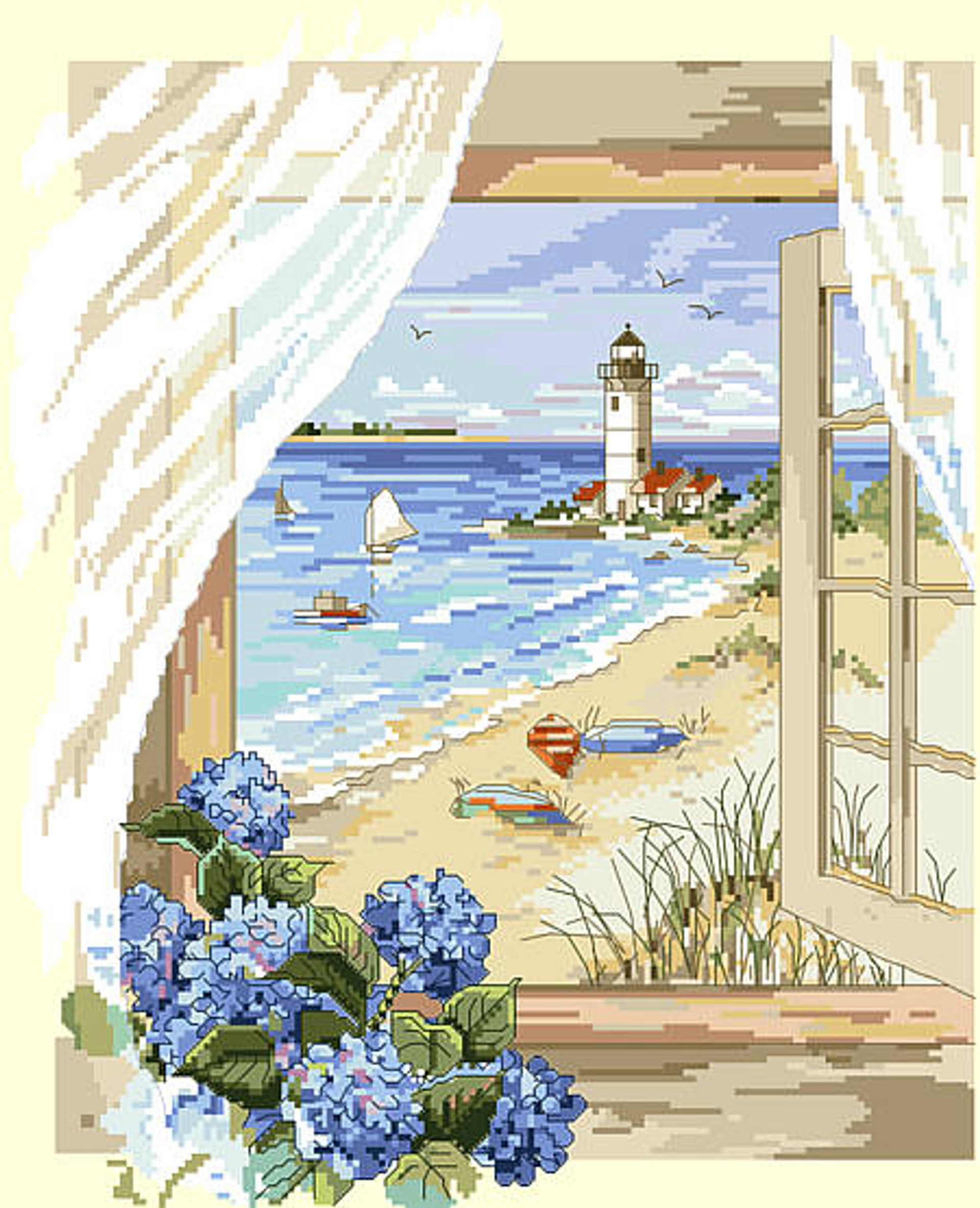 After Dark Counted Cross Stitch Pattern