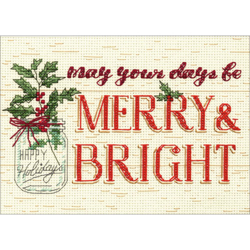 Merry & Bright - Dimensions Counted Cross Stitch Kit