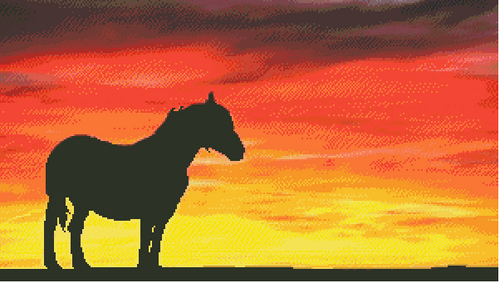 In the Sunset Counted Cross Stitch Pattern - PDF Download