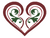 Stylized Heart Counted Cross Stitch Pattern - PDF Download