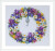 Wreath with Irises - Merejka Counted Cross Stitch Kit