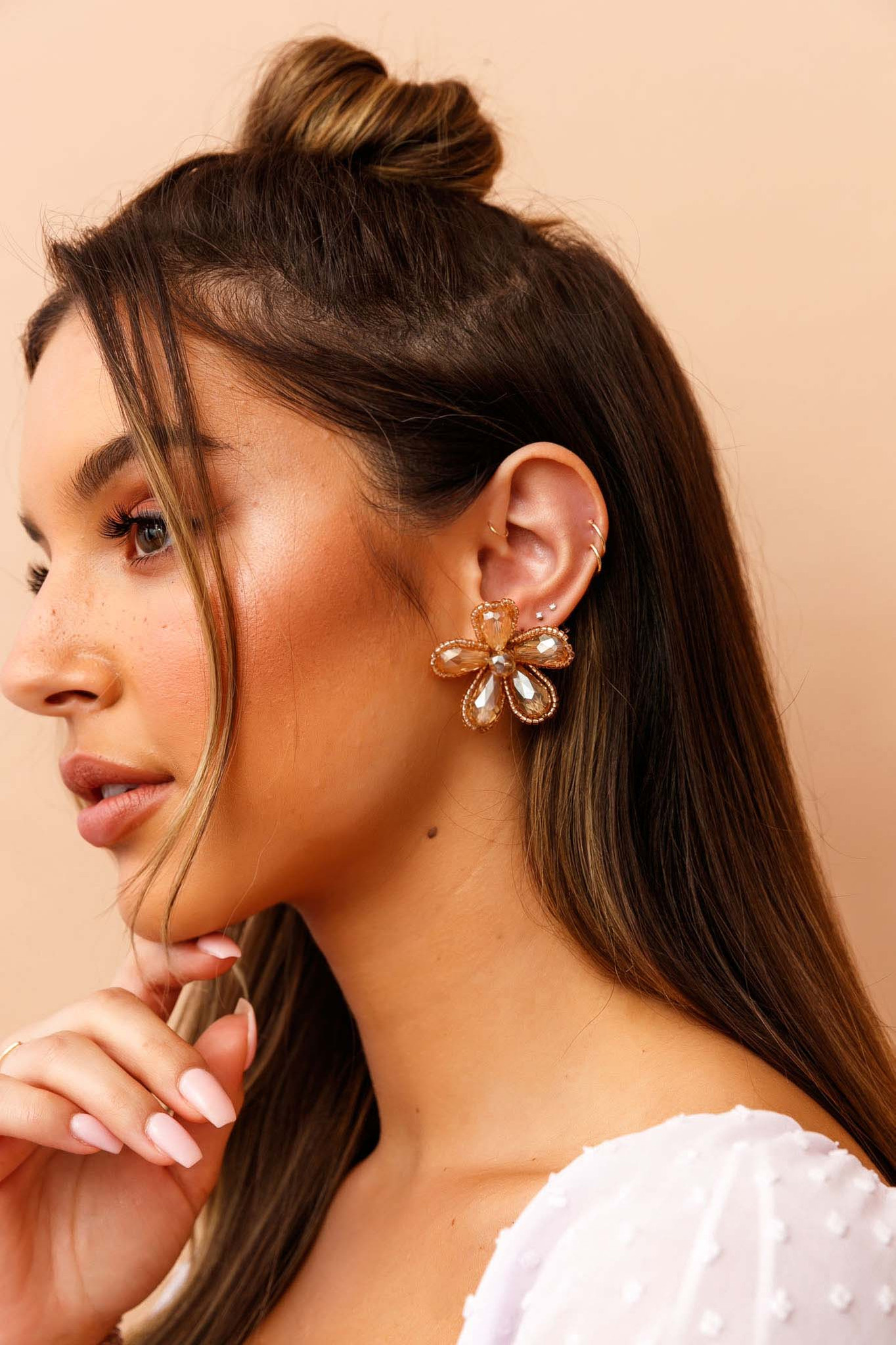 Eden Gold Earrings - Rose Gold | Sage and Paige AUS.