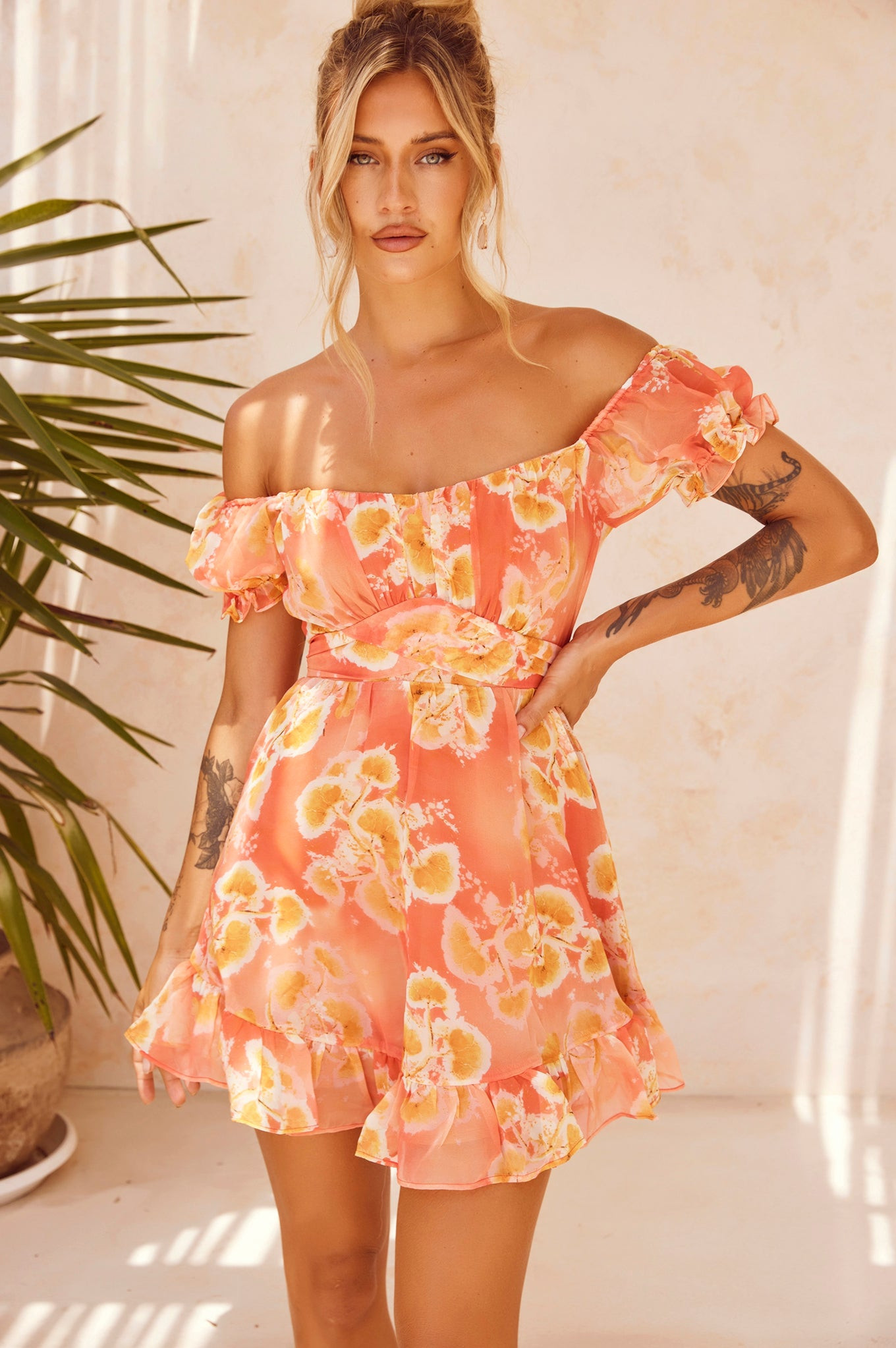 Tropic Like It's Hot Dress - Orange | Sage and Paige AUS.