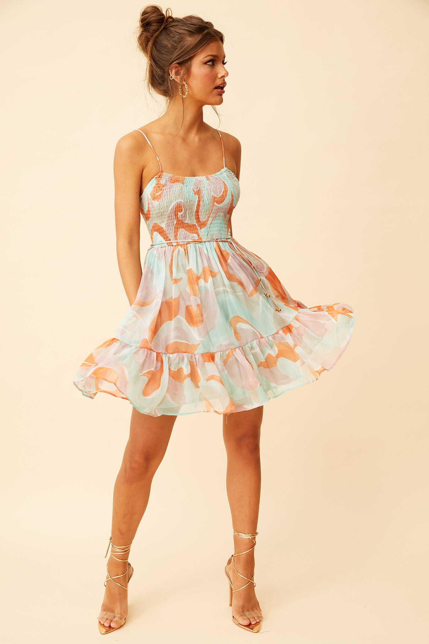 Spring Dance Dress - Orange | Sage and Paige AUS.