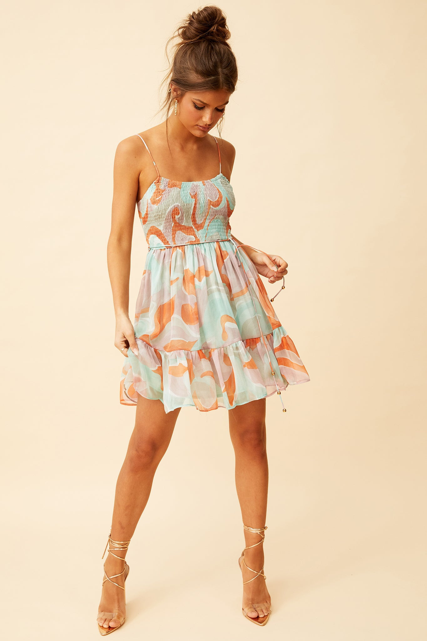 Spring Dance Dress - Orange | Sage and Paige AUS.