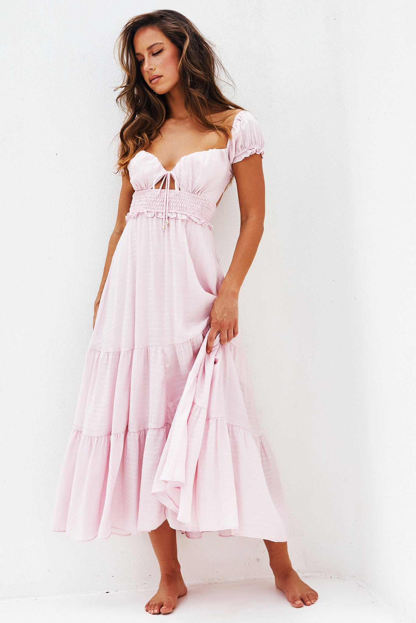 Bohemian Dreams Maxi Dress - Blush | Sage and Paige AUS.