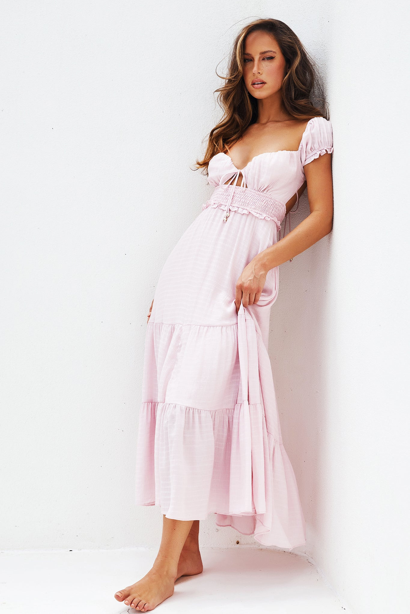 Bohemian Dreams Maxi Dress - Blush | Sage and Paige AUS.