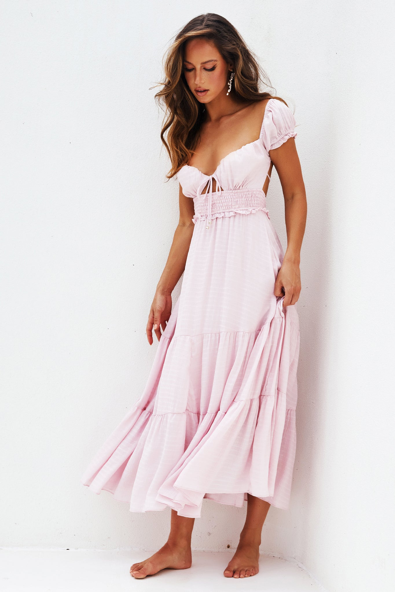 Bohemian Dreams Maxi Dress - Blush | Sage and Paige AUS.