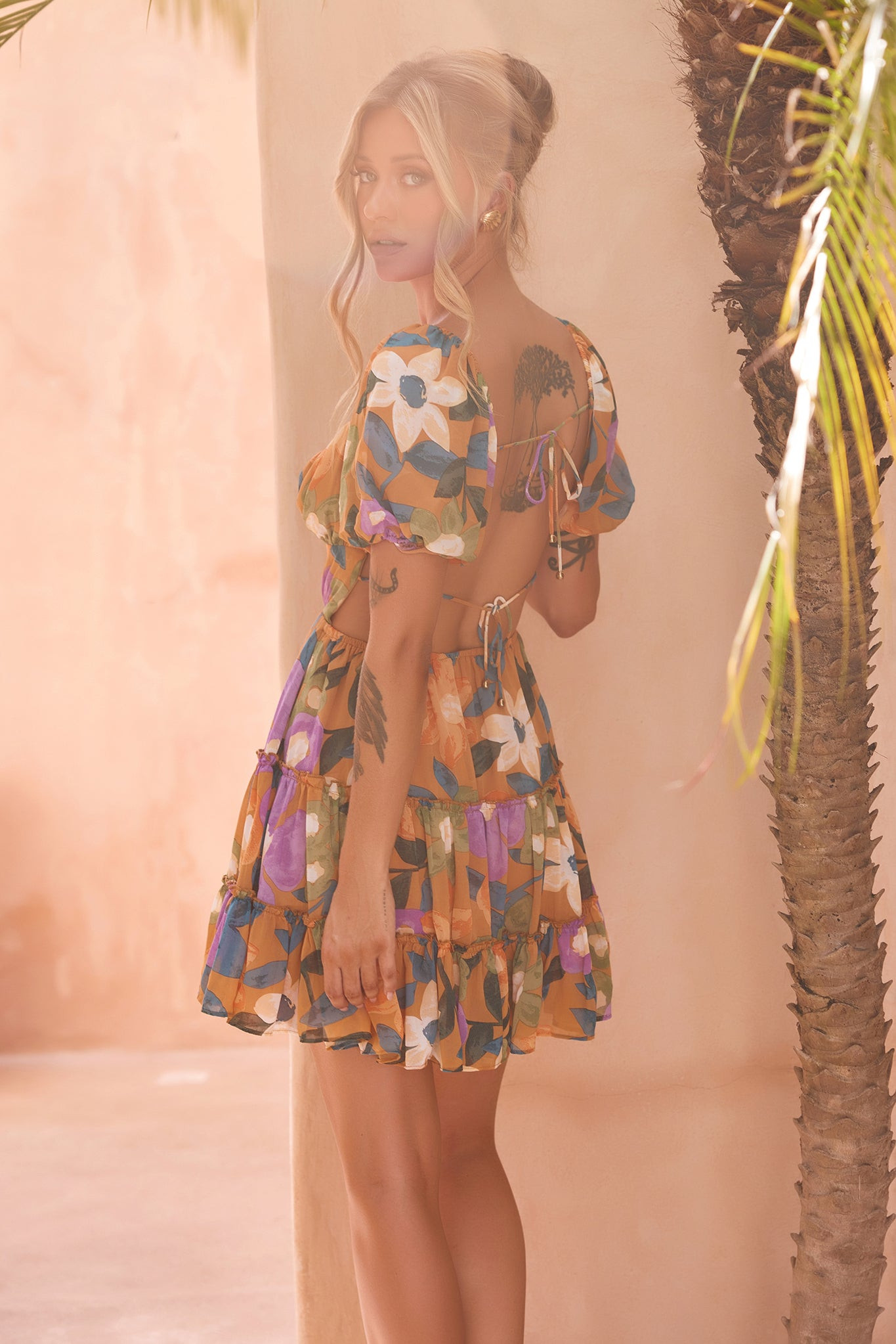 Valentina Mini Dress - Orange | Sage and Paige AUS.