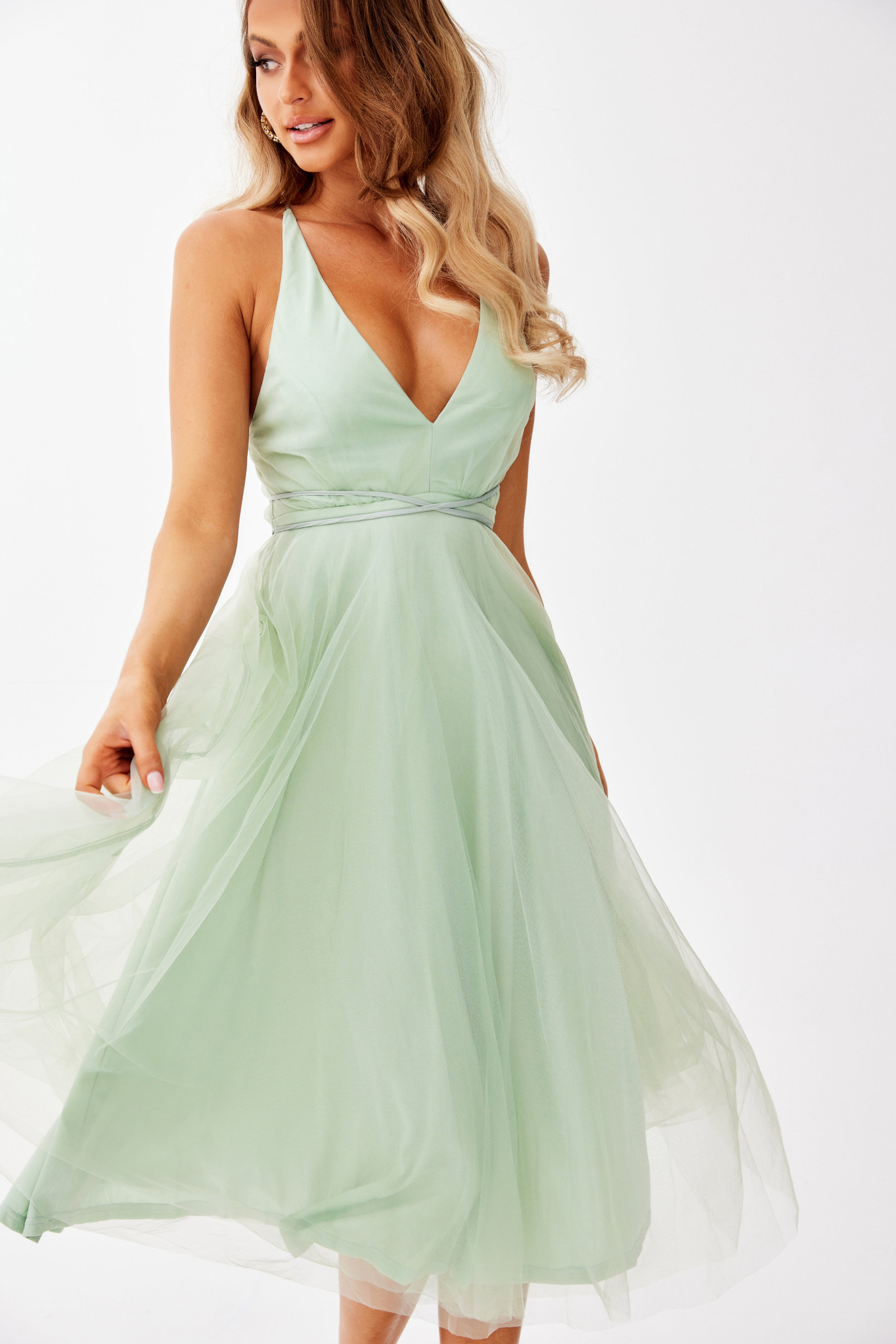 Elsa Midi Dress - Sage | Sage and Paige AUS.