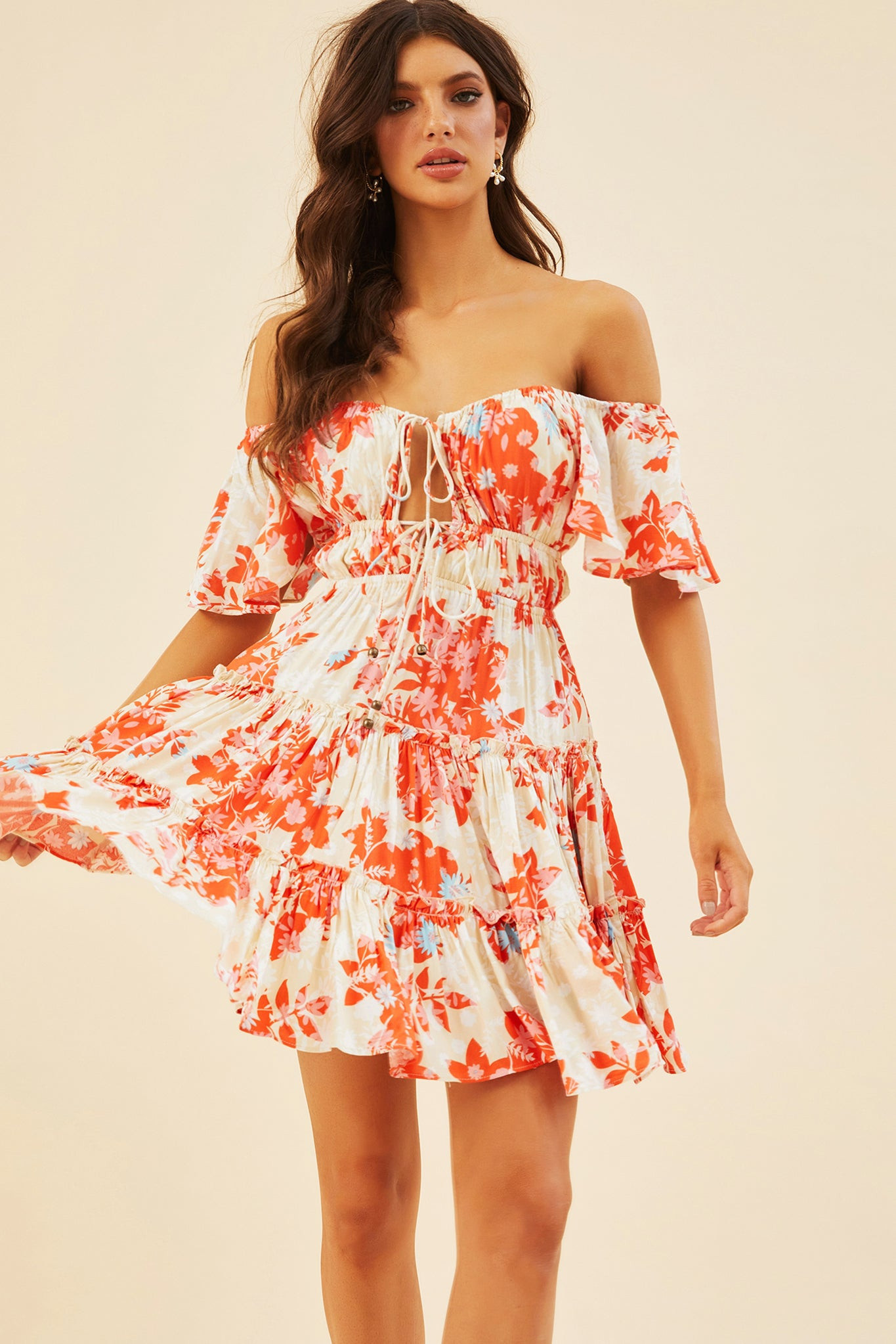 Runaway Baby Mini Dress - Orange | Sage and Paige AUS.