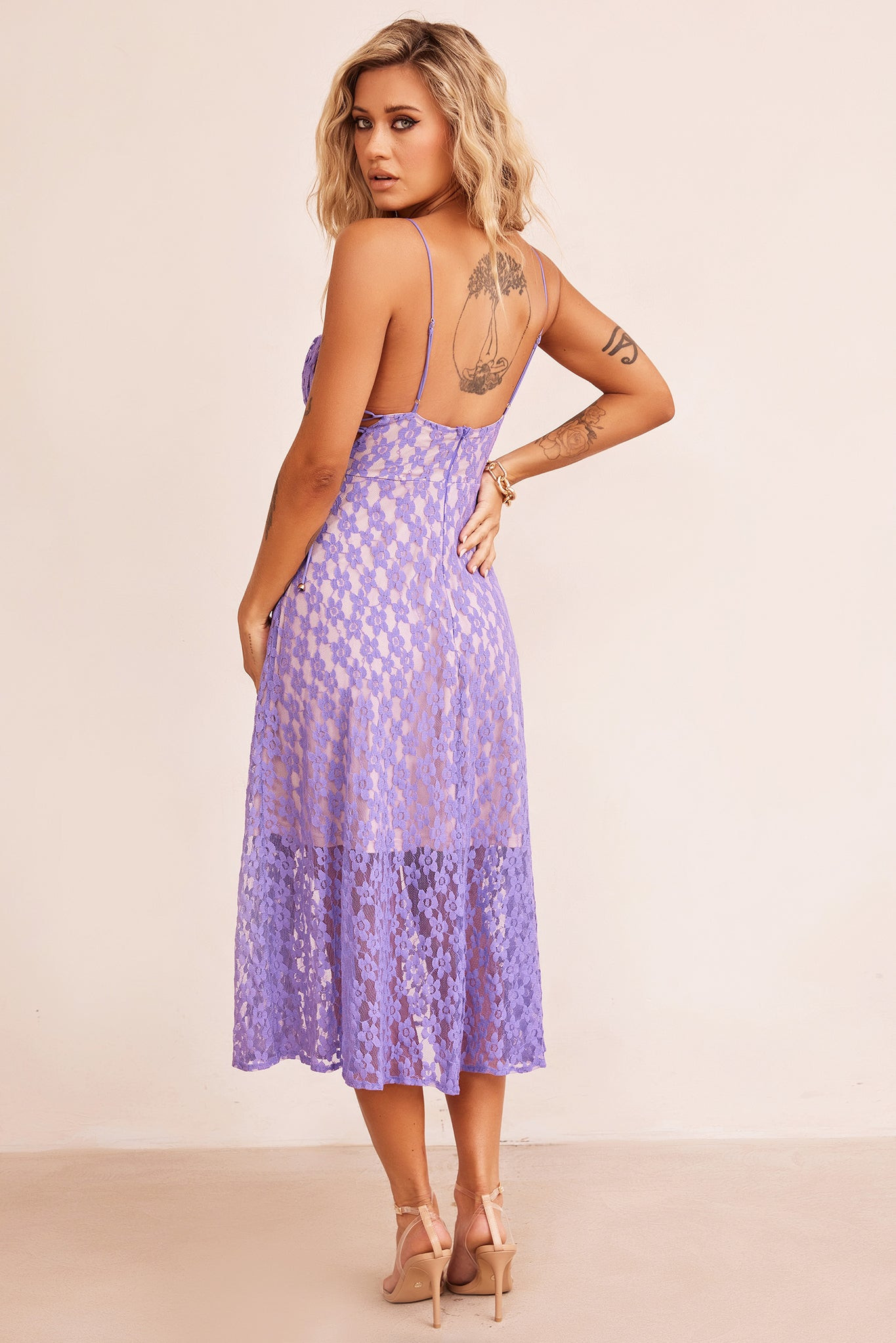 Ease Up Midi Dress - Purple | Sage and Paige AUS.