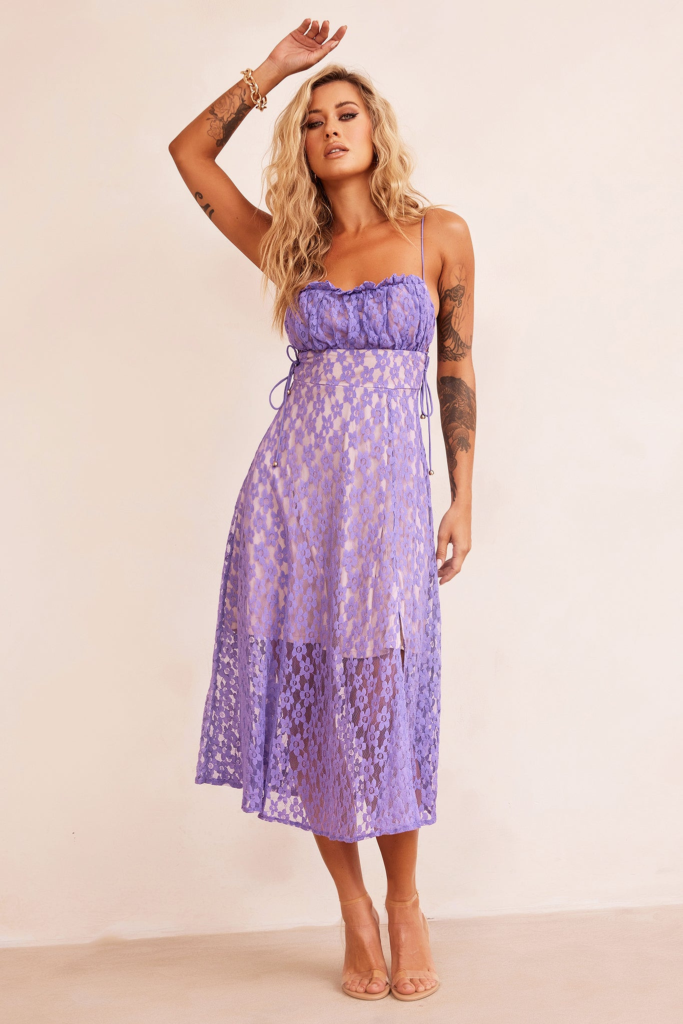 Ease Up Midi Dress - Purple | Sage and Paige AUS.