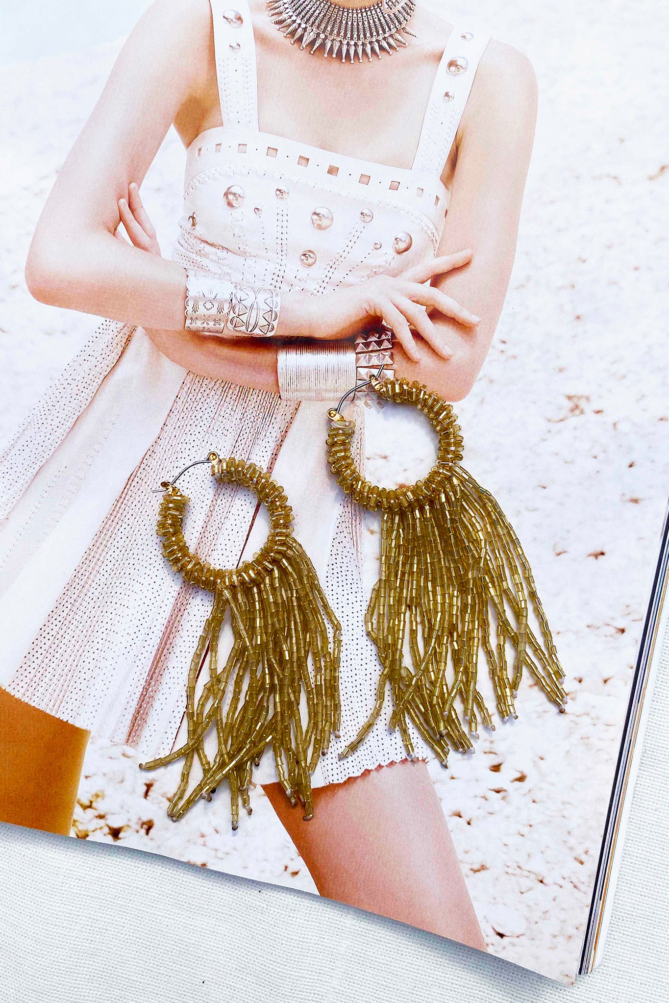 Brunch Date Earrings - Champagne | Sage and Paige AUS.