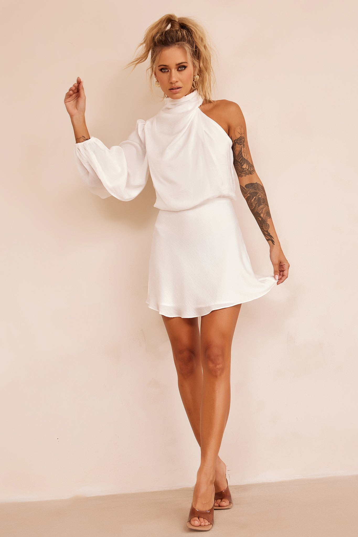 Differences Mini Dress - White | Sage and Paige AUS.