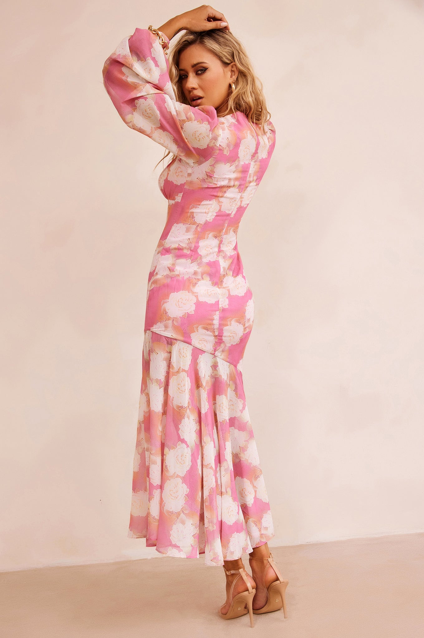 Formation Midi Dress - Pink | Sage and Paige AUS.